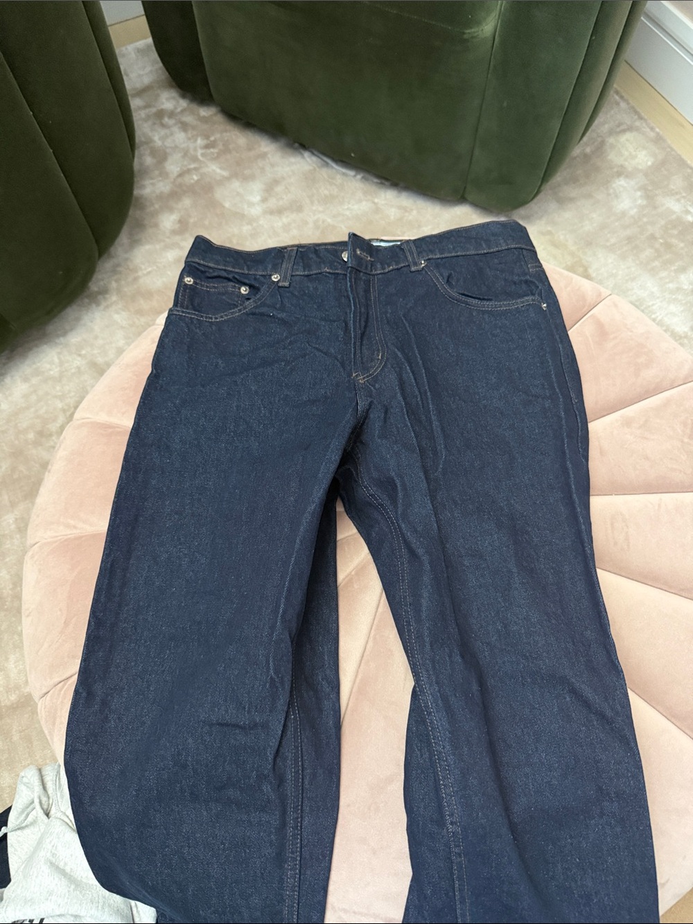 Men's Relaxed Dark Blue Denim Jeans